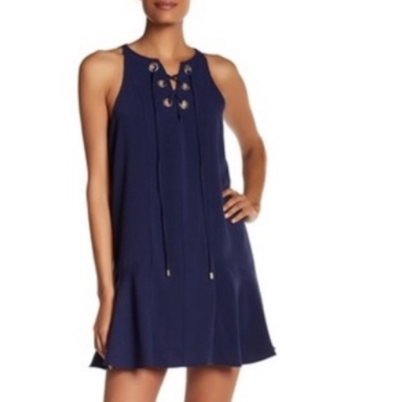 Parker | Dresses | Parker Navy Blue Laceup Dress S | Poshmark Parker | Dresses | Parker Navy Blue Laceup Dress S | Poshmark